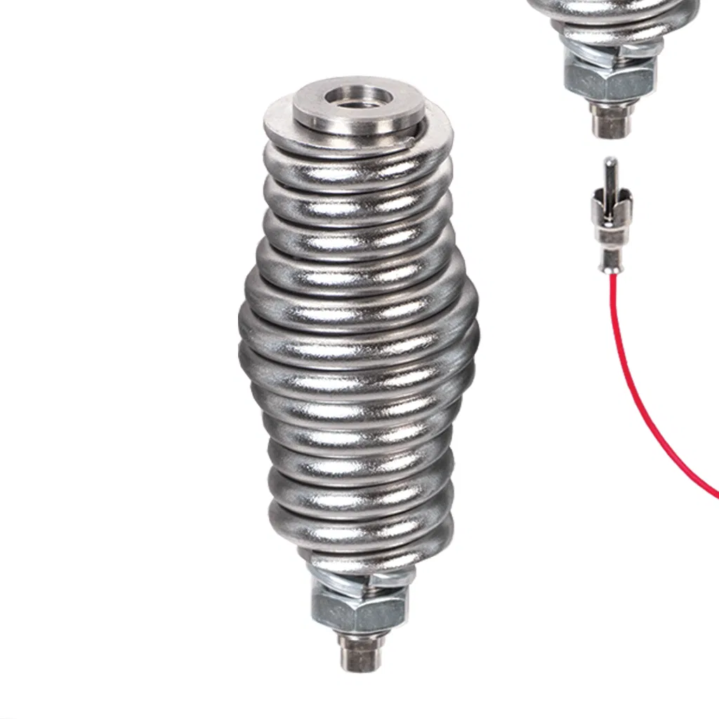 519.30B – DRIVER IND. Warning Whip Base, Barrel Spring Base For Powered Whip Threaded Whip Connection Zinc Plated Ste...